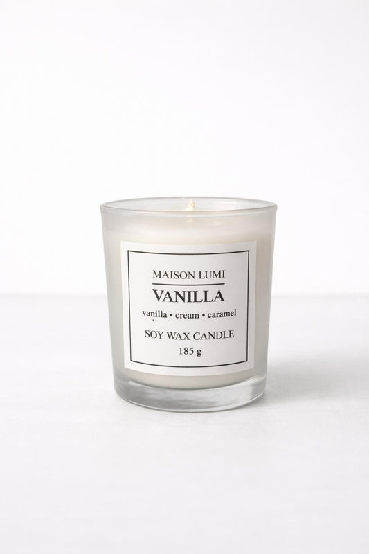 Vanilla Premium Soya Mumu – El Yapımı Doğal Mum