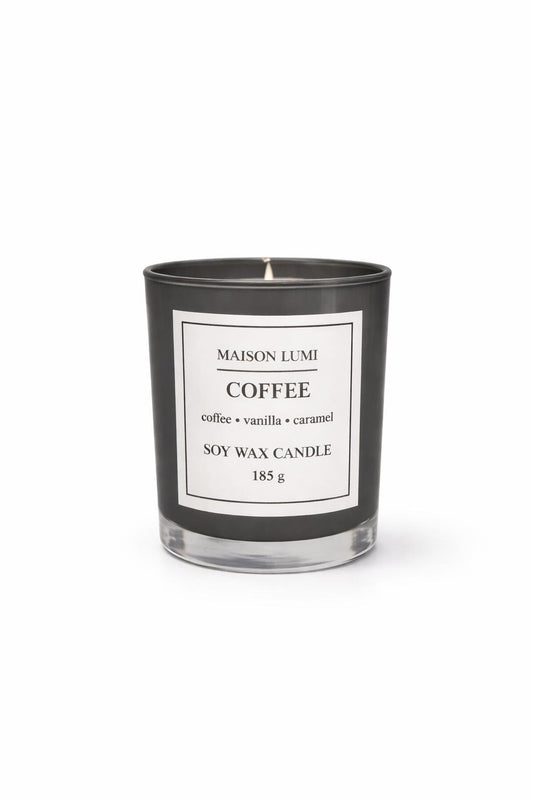 Kahve Kokulu Doğal Soya Mum | Sıcak & Gurme Koku