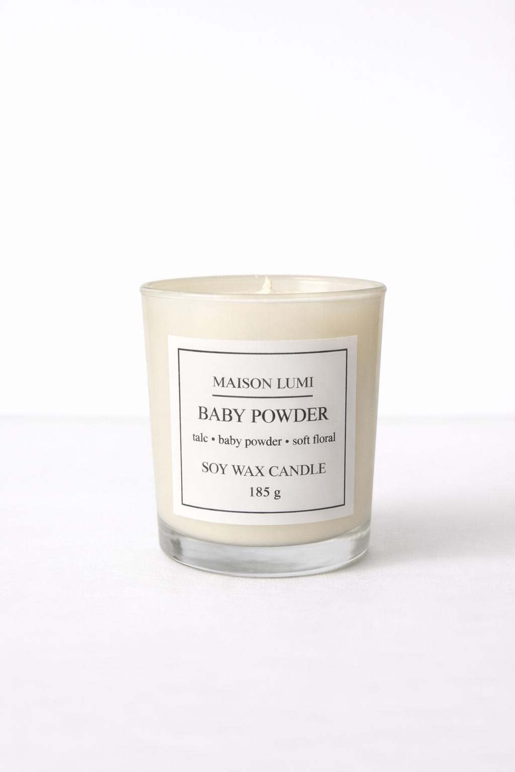 Baby Powder Premium Soya Mumu – El Yapımı Doğal Mum