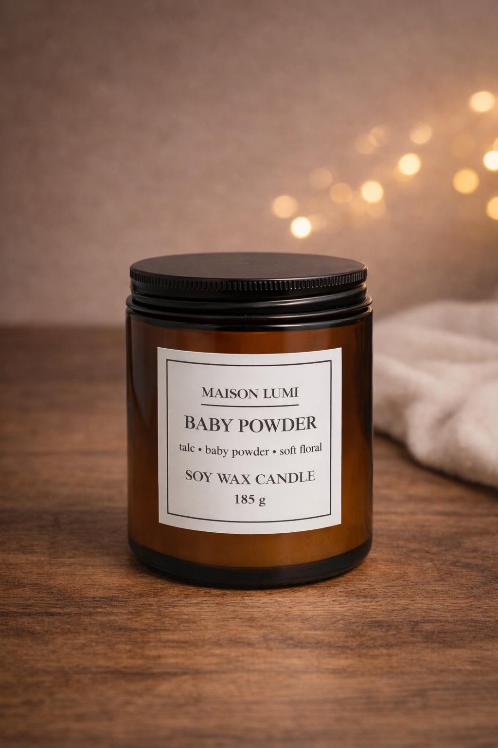 Baby Powder Kokulu Soya Mum – Temiz ve Pudramsı Ev Kokusu
